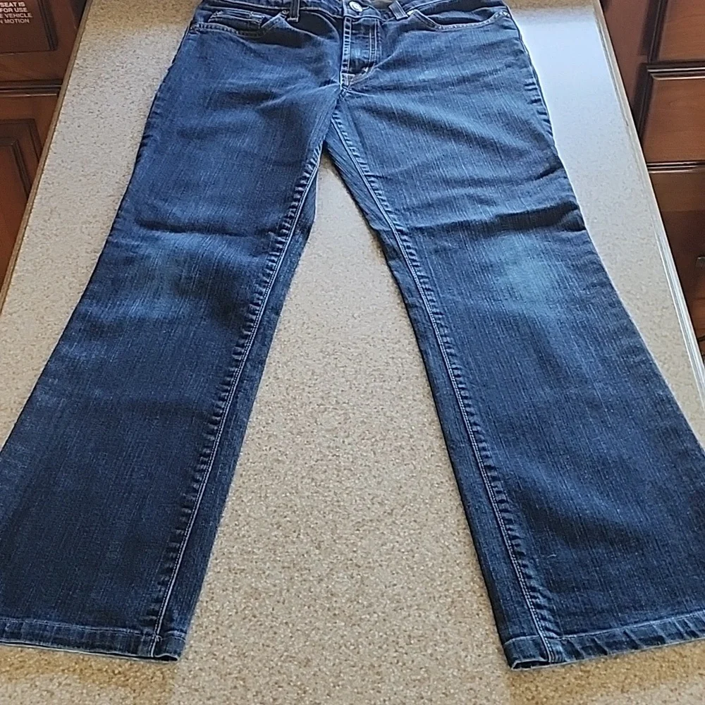 David Kahn Lauren Dark Wash Straight Leg Size 4 - Picture 13 of 14